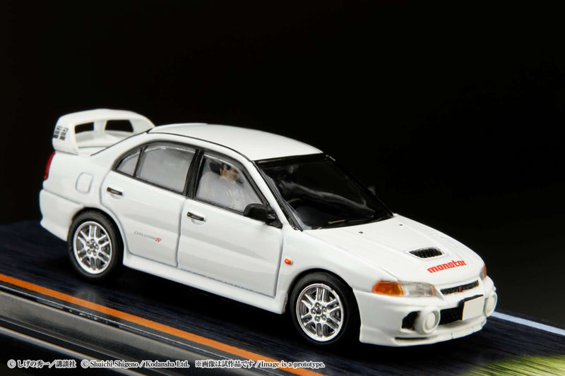 Lancer Cast Mitsubishi Lancer Evolution 1/64 IV Die-Cast Model - Initial D Edition ...