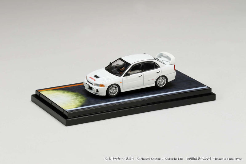 Hobby Japan 1:64 Mitsubishi Lancer RS Evolution Ⅳ / Initial D VS Takumi Fujiwara with Seiji Iwaki Figure