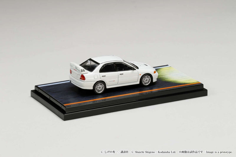 Hobby Japan 1:64 Mitsubishi Lancer RS Evolution Ⅳ / Initial D VS Takumi Fujiwara with Seiji Iwaki Figure