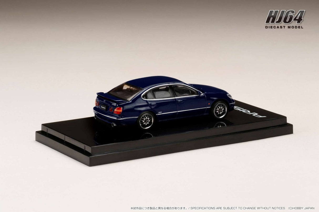 Hobby Japan 1:64 Toyota Aristo (V300) Vertex Edition Early Custom Version in Dark Blue Mica