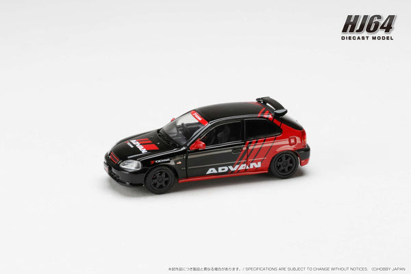 Hobby Japan 1:64 Honda Civic Type-R (EK9) Early Version in Yokohoma Advan Livery