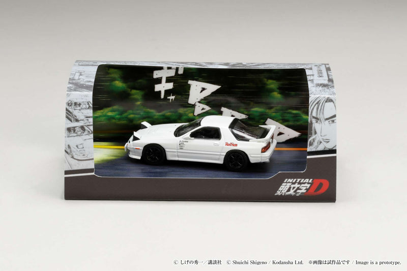 Hobby Japan 1:64 Mazda RX-7 (FC3S) Initial D VS Kyoichi Sudo with Ryosuke Takahashi Figure