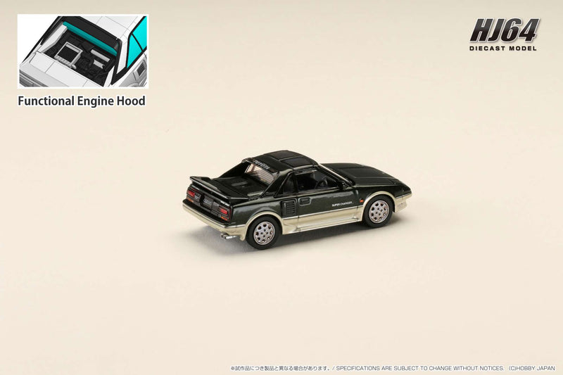 *PREORDER* Hobby Japan 1:64 Toyota MR2 1600G-Limited Supercharged 1988 T-Top in New Sherwood