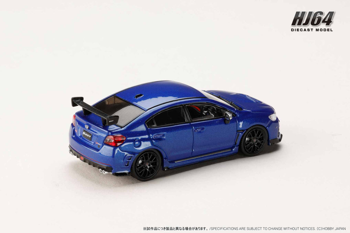 *PREORDER* Hobby Japan 1:64 Subaru S207 NBR Challenge Package in WR Blue Pearl