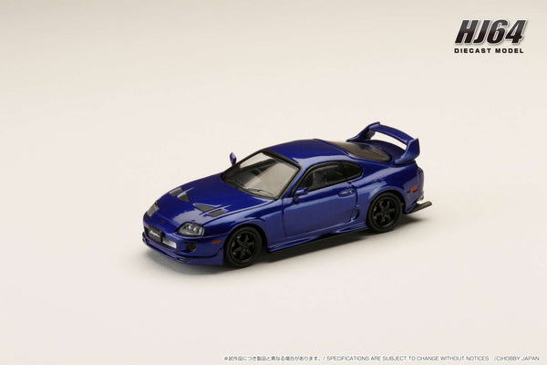 *PREORDER* Hobby Japan 1:64 Toyota Supra (JZA80) JDM Custom Version in Blue Mica Metallic