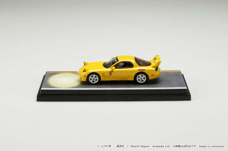 Hobby Japan 1:64 Mazda RX-7 (FD3S) Red Suns Initial D vs Takumi Fujiwara with Keisuke Takahashi Figure