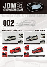 Hobby Japan 1:64 Honda Civic SiR-II (EG6) in Milano Red with Carbon Bonnet