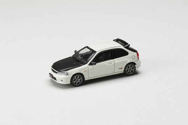 *PREORDER* Hobby Japan 1:64 Honda Civic Type-R (EK9) in Championship White with Carbon Bonnet