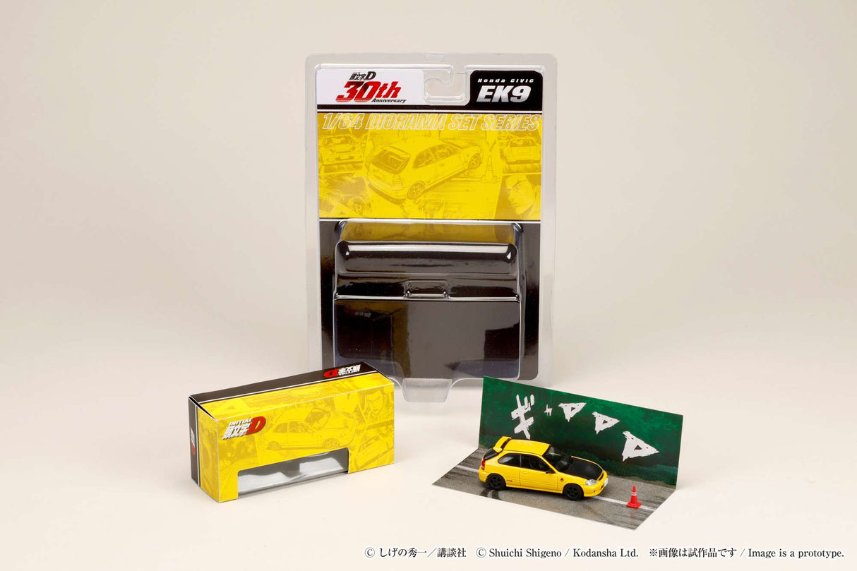 *PREORDER* Hobby Japan 1:64 Honda CIVIC (EK9) Todojuku / INITIAL D Tomoyuki Tachi VS Takumi Fujiwara