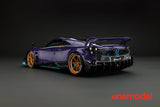 One Model 1:18 Pagani Hyuara BC in Carbon Purple with Tiffany Blue Accents