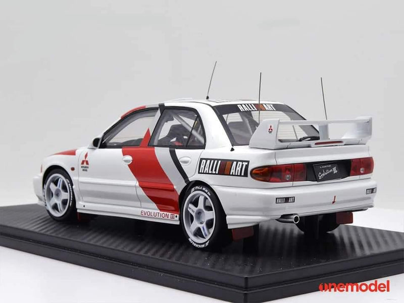 One Model 1:18 Mitsubishi Lancer EVO III WRC Racing Version 2