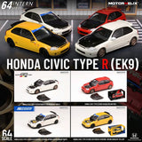MotorHelix 1:64 Honda Civic (EK9) Type-R MUGEN POWER in White