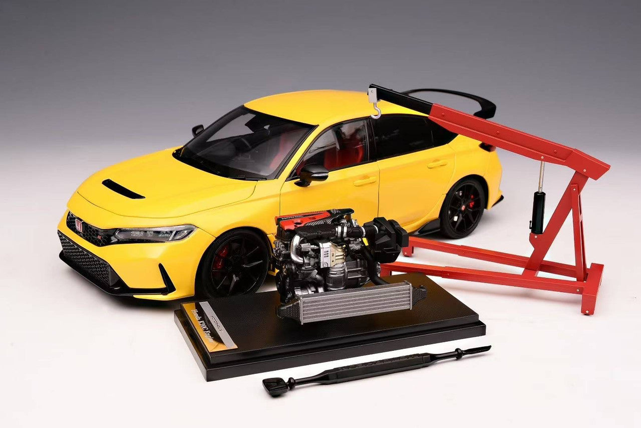 MOTORHELIX 1:18 Honda Civic TYPE-R (FL5) - Sunlight Yellow – Model