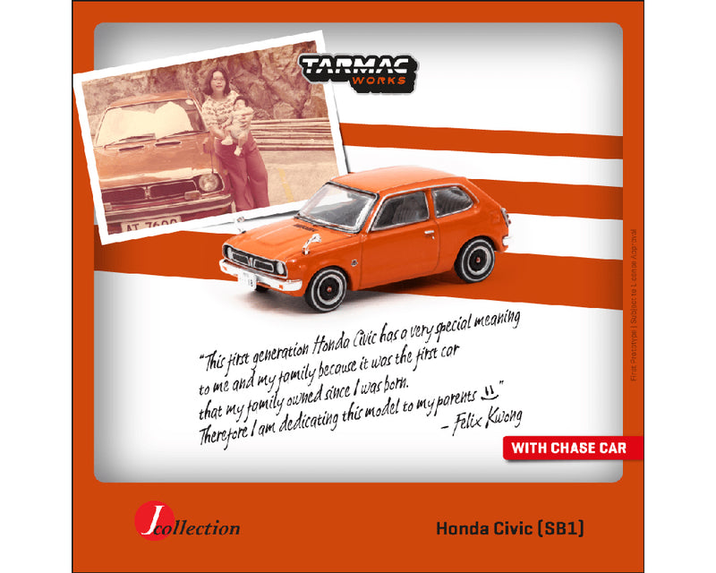 *PREORDER* Tarmac Works 1:64 Honda Civic (SB1) in Orange