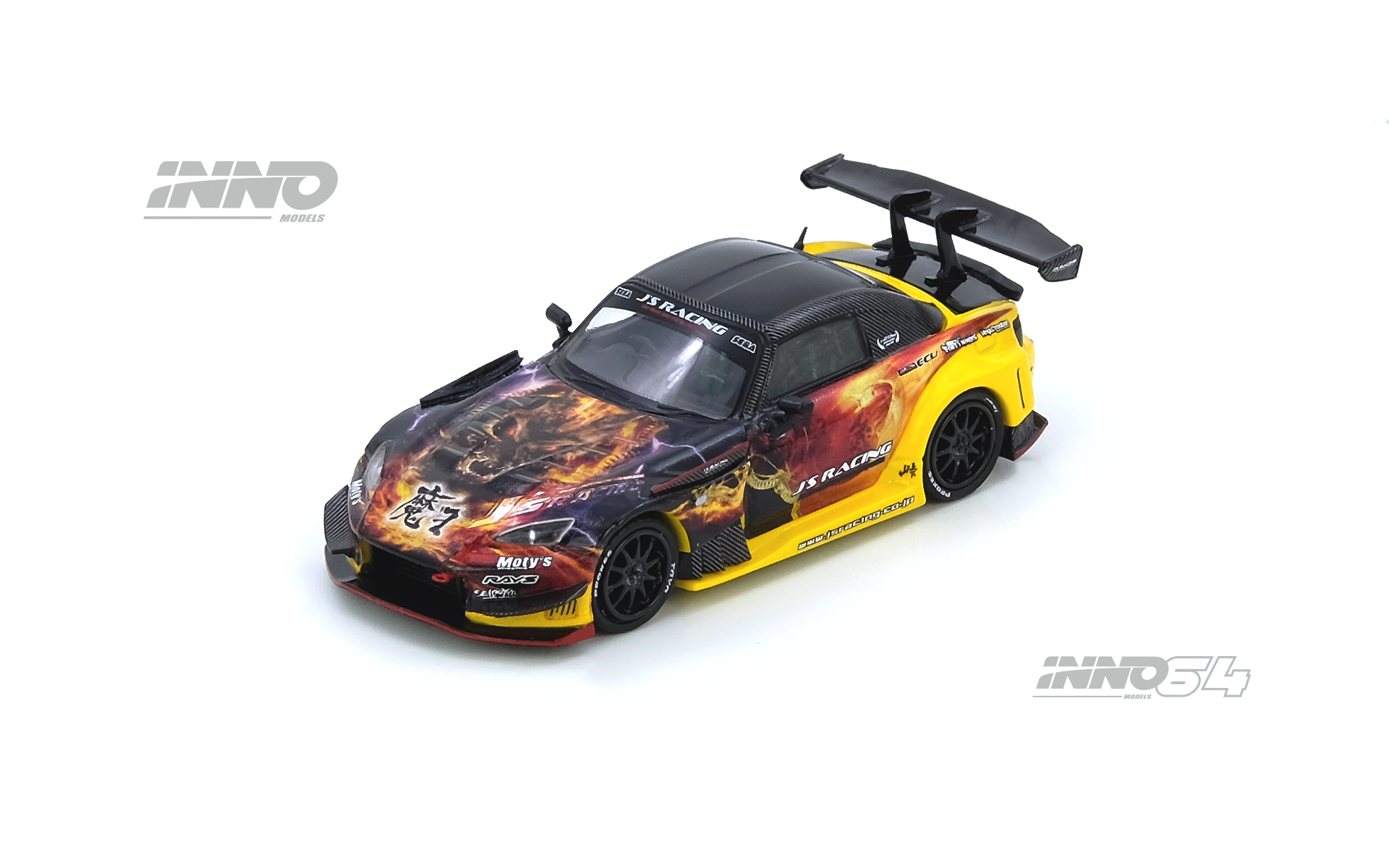 INNO64 限定 Honda S2000 J'S RACING MAOU INNO64 1:64 Honda S2000 (AP1) J'S RACING MAOU Edition – Model Cars