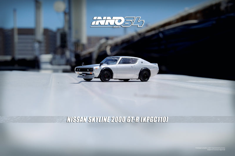 INNO64 1:64 Nissan Skyline 2000GT-R (KPGC110) in Silver