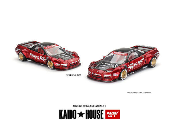 *PREORDER* MINIGT x KaidoHouse 1:64 Honda NSX Evasive V1 in Red Metallic