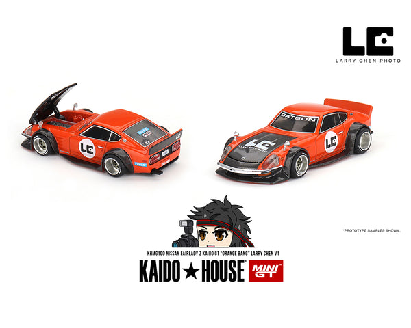 *PREORDER* Kaido House x MINI GT 1/64 Nissan Fairlady Z Kaido GT "Orange Bang" Larry Chen V1