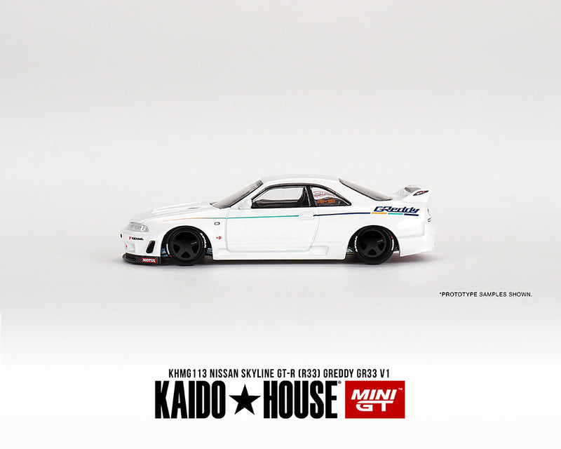 *PREORDER* MINIGT x KaidoHouse 1:64 Nissan Skyline GT-R (R33) V1 in White