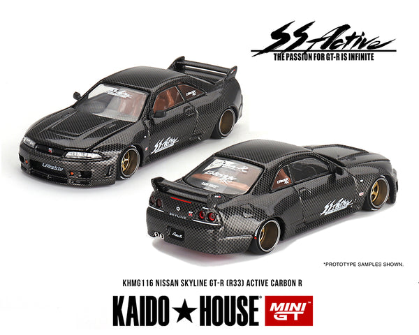 *PREORDER* Kaido House 1:64 Nissan Skyline GT-R (R33) Active Carbon R