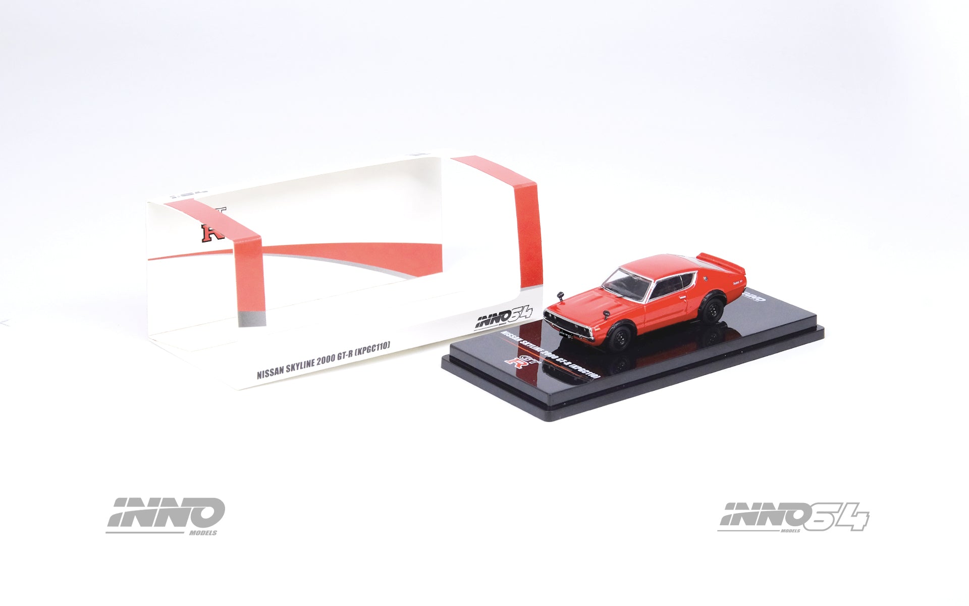 INNO64 1:64 Nissan Skyline 2000GT-R (KPGC110) in Red – Model Cars