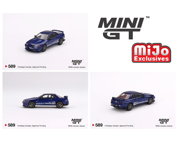MINIGT 1:64 Nissan Skyline GT-R Top-Secret VR32 in Blue Metallic