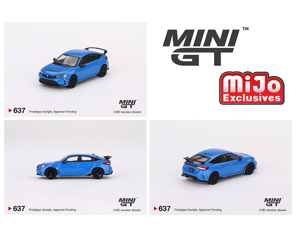 *PREORDER* MINI GT 1/64 Honda Civic Type R in Boost Blue Pearl 2023