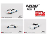 MINI GT 1:64 Porsche 911 Carrera RS 2.7 Grand Prix in White & Blue