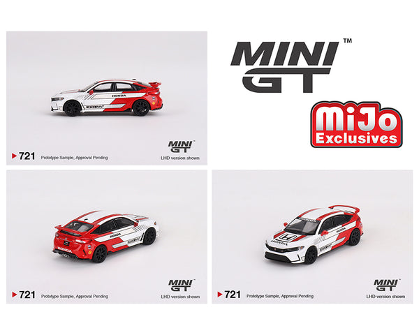 *PREORDER* MINIGT 1:64 Honda Civic Type R #2 2023 Pace Car in White