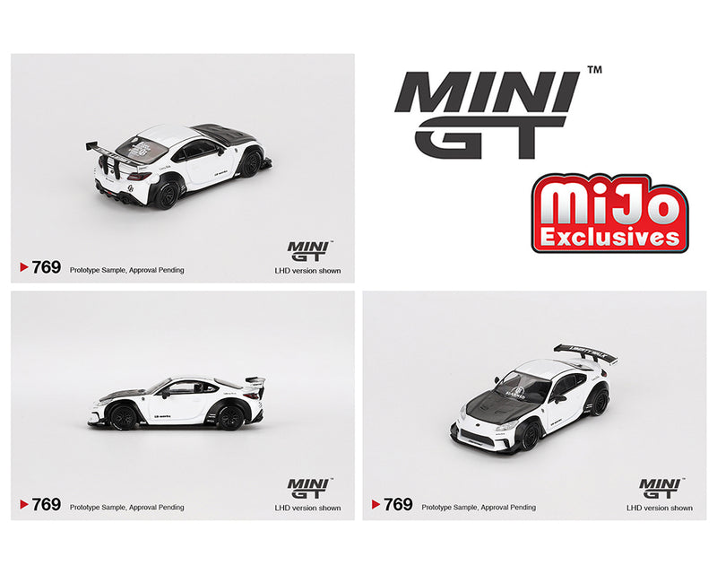 MINI GT 1:64 Toyota GR86 LBWK in White