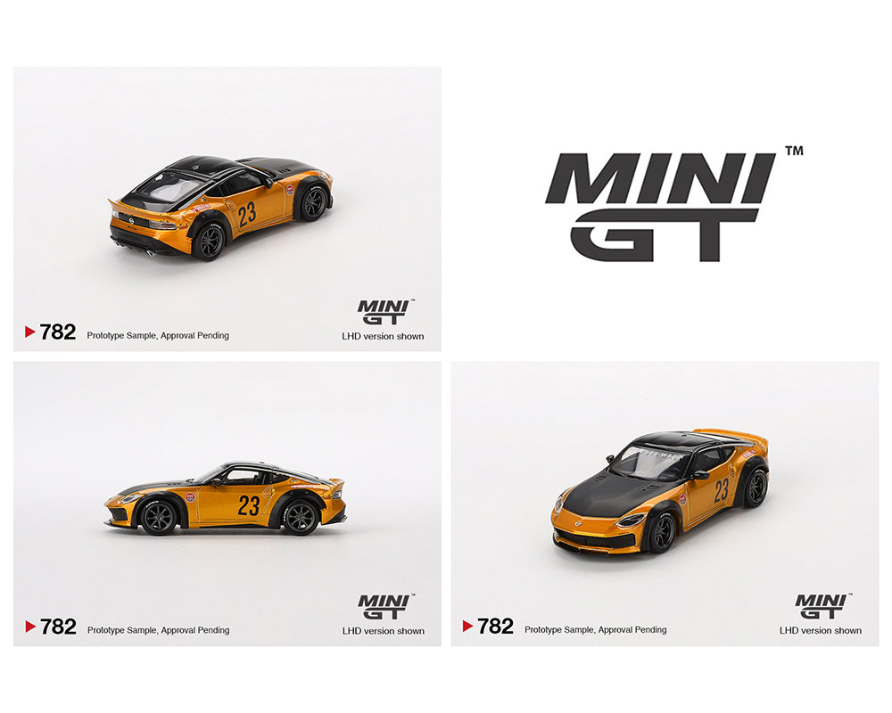MINI GT パンデム Nissan GT-R MINI GT 124 Pandem Nissan GT-R (R35) Metallic Yellow w