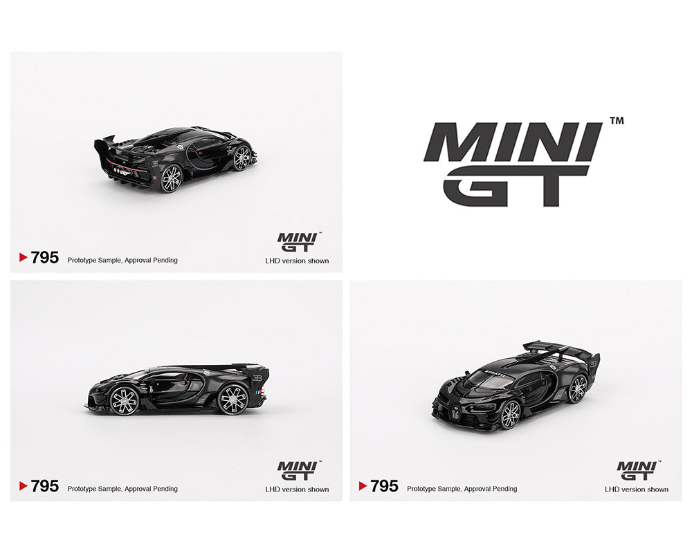 MINI GT 1:64 Bugatti Vision Gran Turismo in Black