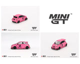MINIGT 1:64 ABARTH 595 LB-WORKS x Abas Works in Pink
