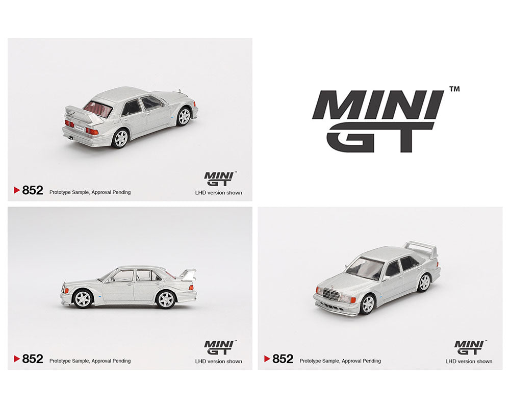 *PREORDER* MINIGT 1:64 Mercedes-Benz 190E 2.5-16 Evolution II in Astral Silver