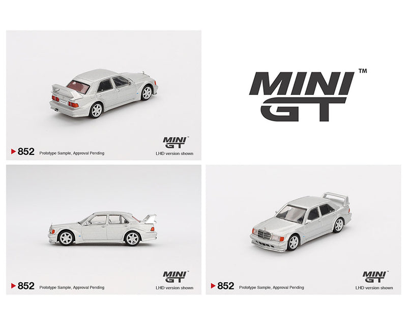 *PREORDER* MINIGT 1:64 Mercedes-Benz 190E 2.5-16 Evolution II in Astral Silver