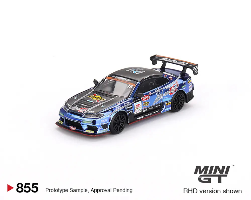 ミニGT 日産シルビア S15 D-MAX RACING #70 #46 MINI GT 1:64 Nissan Silvia (S15) D-MAX #70 D-MAX Racing 2023