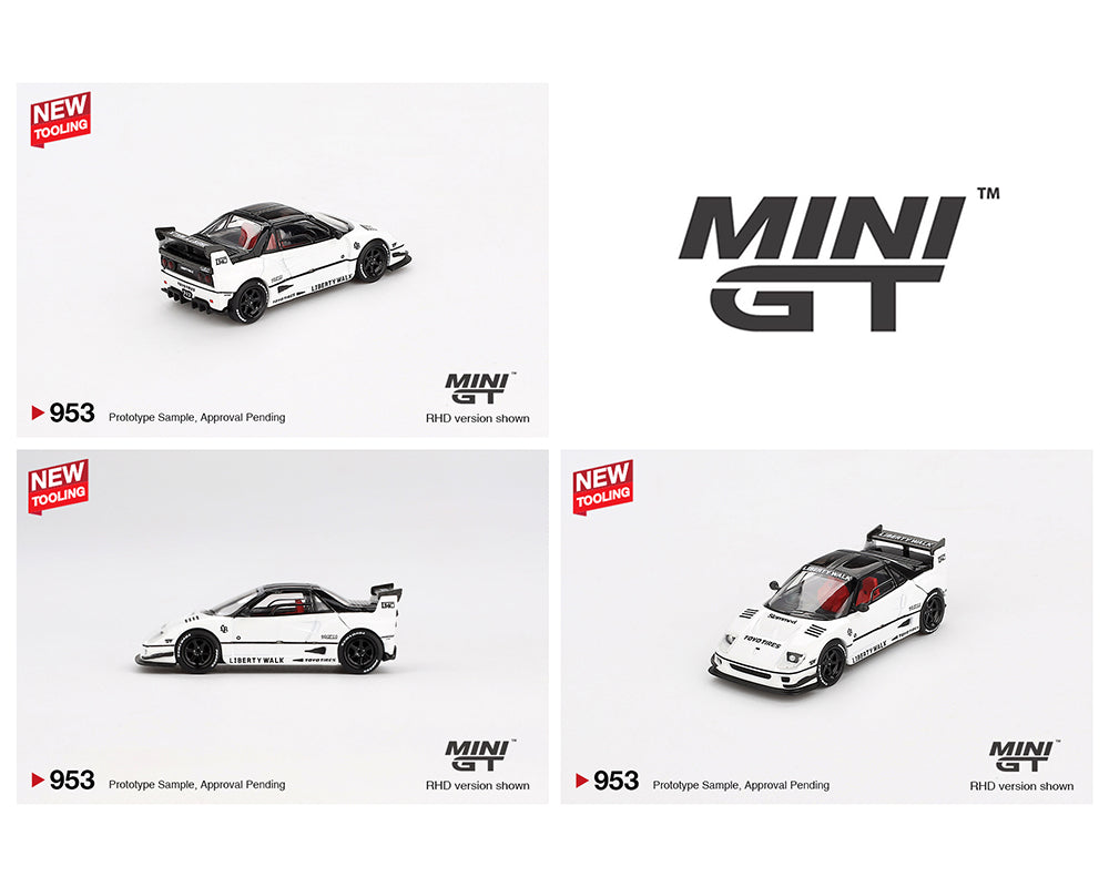 *PREORDER* MINI GT 1:64 Mazda AZ-1 Liberty Walk LB40 in White 2024 Tokyo Auto Salon Edition