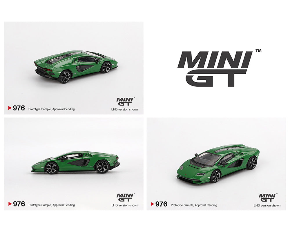 MINI GT 1:64 Lamborghini Countach LPI 800-4 Verde Medio – Model