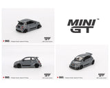 *PREORDER* MINIGT 1:64 ABARTH 595 LB-WORKS x Abas Works in Grey
