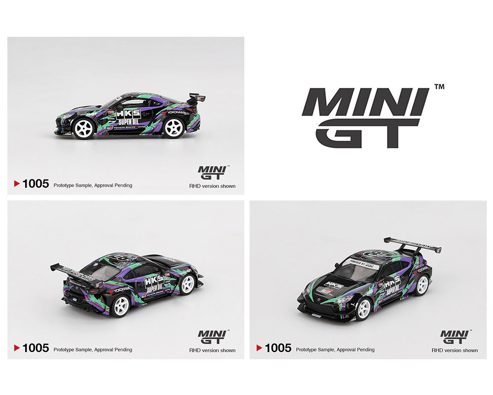 MINI GT 1:64 Toyota GR86 HKS TYPE R 2022 Tokyo Auto Salon