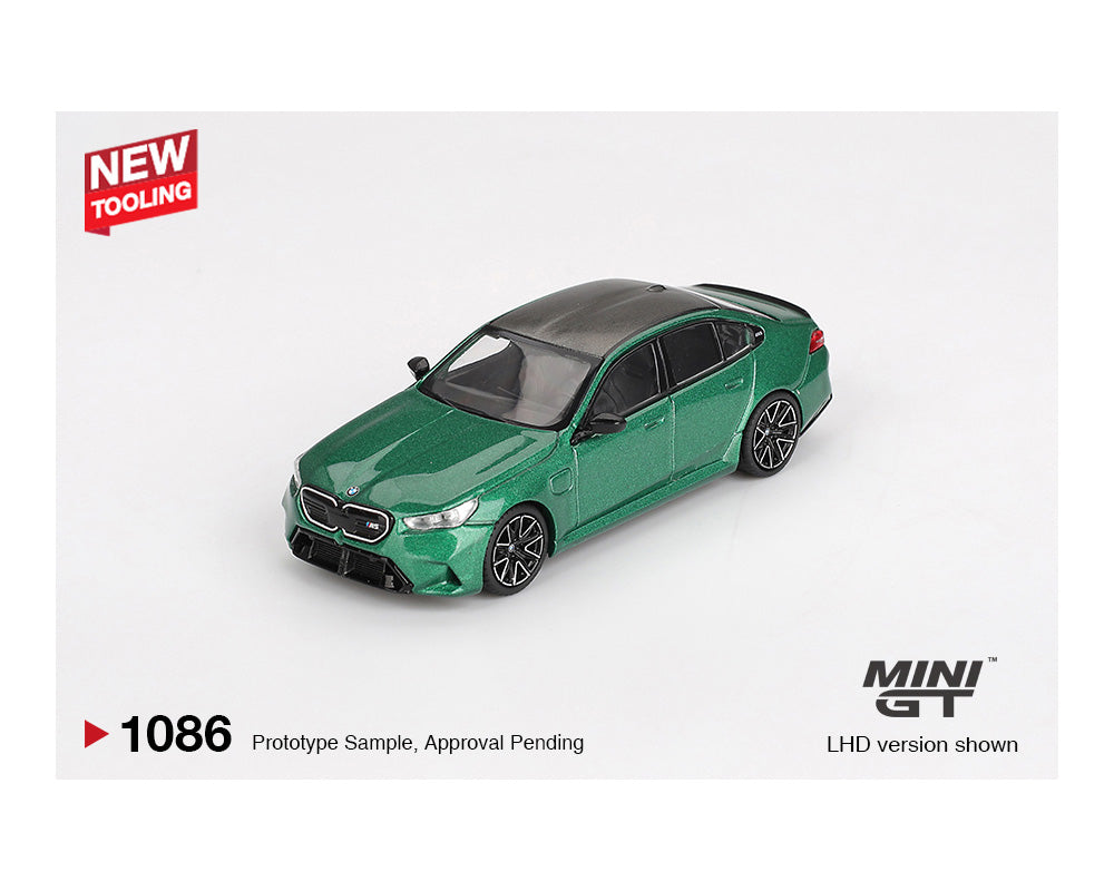 PREORDER*MINIGT 1:64 BMW M5 (G90) Isle of Man in Green Metallic