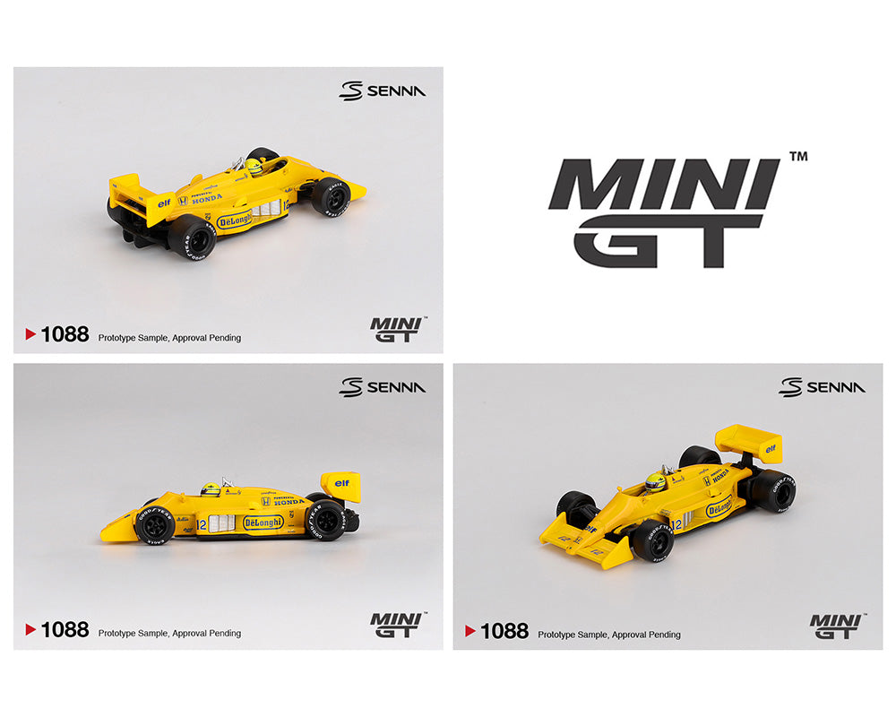 PREORDER*MINIGT 1:64 Lotus 99T #12 Ayrton Senna 1987 Monaco Grand