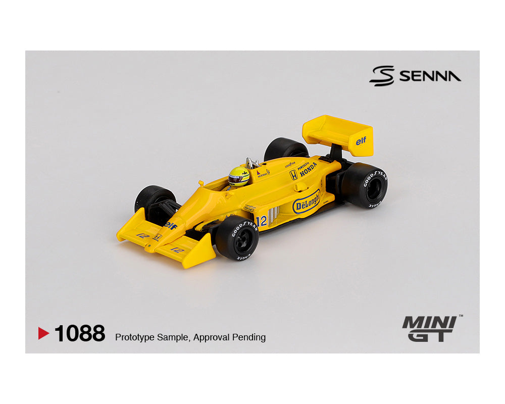 PREORDER*MINIGT 1:64 Lotus 99T #12 Ayrton Senna 1987 Monaco Grand