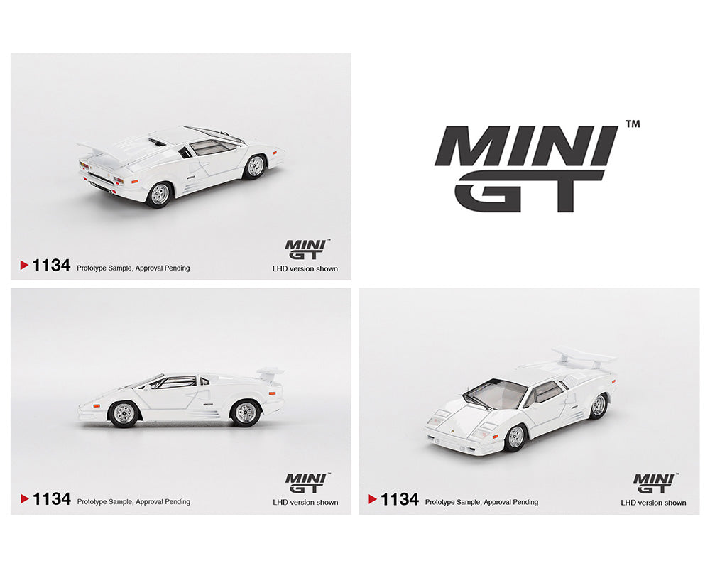 *PREORDER* MINI GT 1:64 Lamborghini Countach 25th Anniversary in White