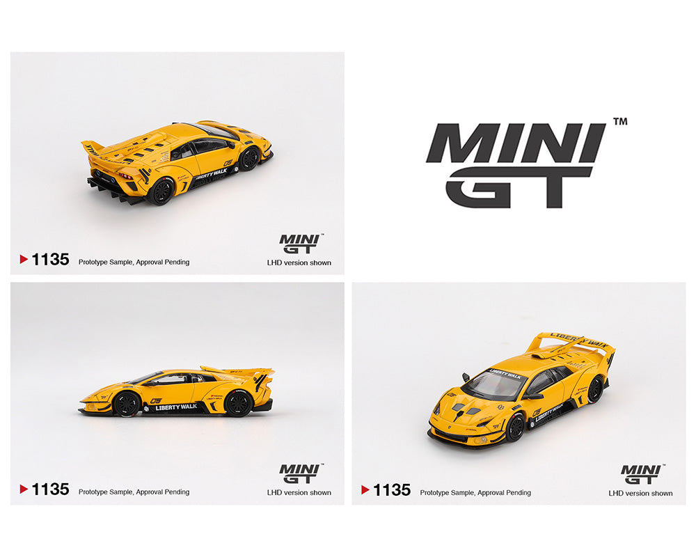 *PREORDER* MINI GT 1:64 LB-Silhouette WORKS MURCIELAGO GT- Evo Yellow