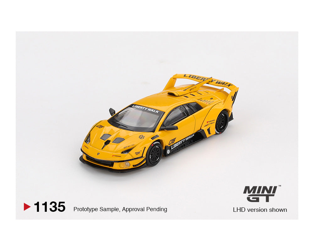 *PREORDER* MINI GT 1:64 LB-Silhouette WORKS MURCIELAGO GT- Evo Yellow