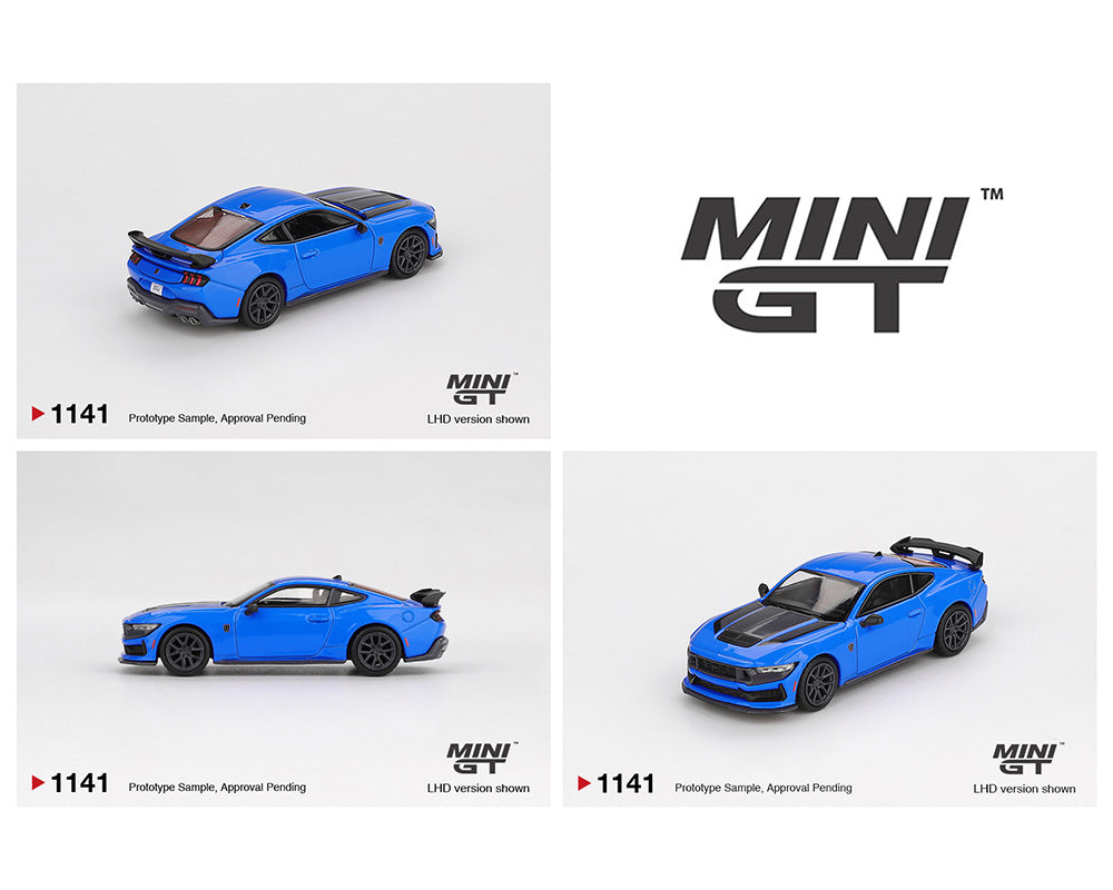 PREORDER* MINI GT 1:64 Ford Mustang Dark Horse 2024 - Grabber Blue