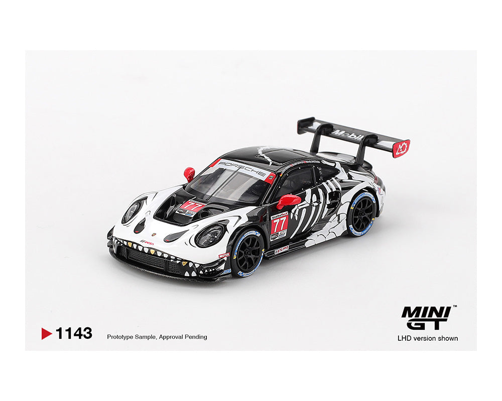 MINI GT 1/64 ポルシェ 911 GT3 R IMSA 2点セット MINI GT 1:64 Porsche 911 GT3 R #77 AO Racing 2024 IMSA ROAD
