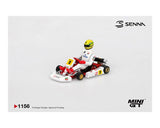 *PREORDER* MINIGT 1:64 Senna Kart #2 Ayrton Senna da Silva 1993 Masters of Paris-Bercy in Red