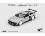 *PREORDER* MINIGT 1:64 Hyundai Concept N Vision 74 (VP2) – Silver – Korea Exclusive